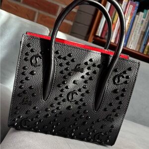 Luxury Black and Red Tote Bag